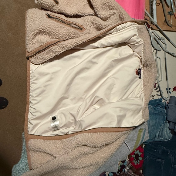 Patagonia Divided Sky Oatmeal Sherpa Fleece Jacket - Medium - Picture 7 of 7